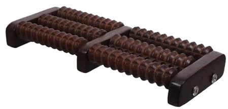 LOORGVEL Fußmassagegerät Holz mit Multirollen für Akupressur Kompakt und Geräuschlos Fuß und Wadenmassagegerät zur Entspannung unter Schreibtisch