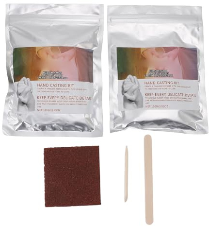 Kit polvere per colata Kit polvere per modellare Kit polvere per colata artigianale per famiglie coppie decorazione scultura 100g polvere di gesso polvere di clonazione bastoncino