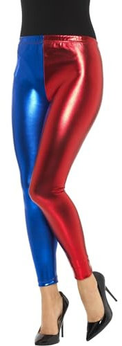 Smiffys, Damen Metallic Harlekin Cosplay Leggings