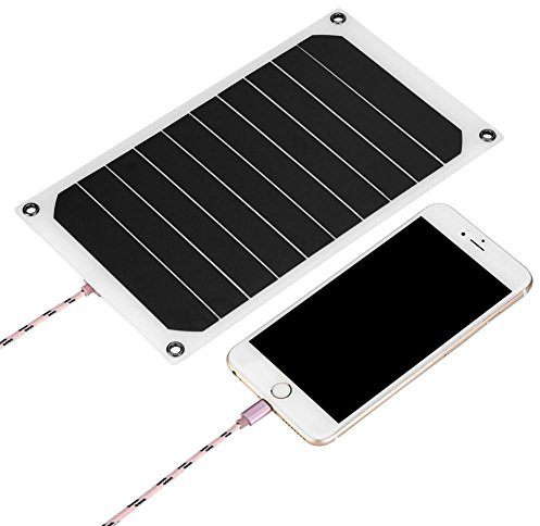 VBESTLIFE Portable 10W IP64 Outdoor Solpanel Mobile Power laddare 5V USB-utgång, för resor, sport, vandring, camping, Strand och andra utomhusaktiviteter