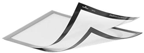 DURABLE | DURAFRAME® Info-Rahmen MAGNETIC PLUS | Magnettasche A4 mit Rückenfolie | VE 4 Stk | BxH 236 x 323 mm | silber