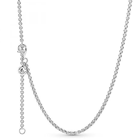 PANDORA Rolokette Halskette aus Sterling Silber mit Karabiner Verschluss/Länge: 60cm