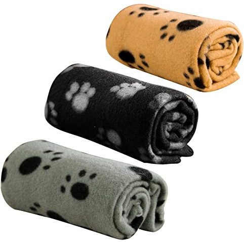 emlstyle Hundedecke, Fleecedecke, waschbar, weich, personalisierbar, niedliche Hundedecke, Größe S (60 x 70 cm)