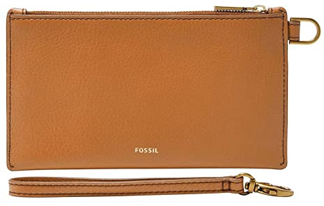 Fossil Geldbörse für Frauen , Lederhandtasche Camel L 17,8 cm, B 0,3 cm, H 10,2 cm SLG1575235