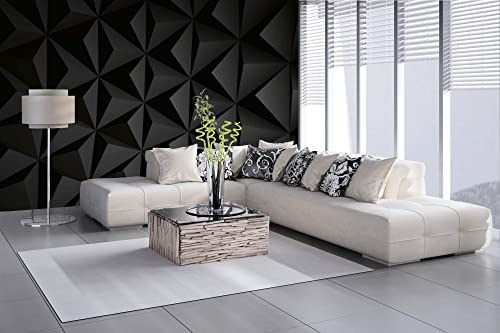 Vlies Fototapete 3D SCHWARZE ILLUSTRATION 375 x 250 cm (inkl. Kleister) - Vlies Tapete, Wandtapete, Wandbilder - Tapete für Wohnzimmer Schlafzimmer, Büro, Küche - Montagefertig