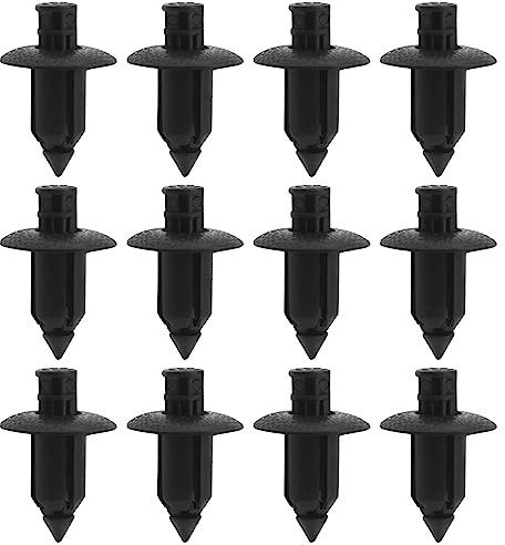 Create idea 50 Stück 8 mm Loch Motorrad Nieten Verkleidung Trim Clips Kunststoff Befestigungselemente Push Typ Halteclips Styling Clips Ersatzteile Schwarz