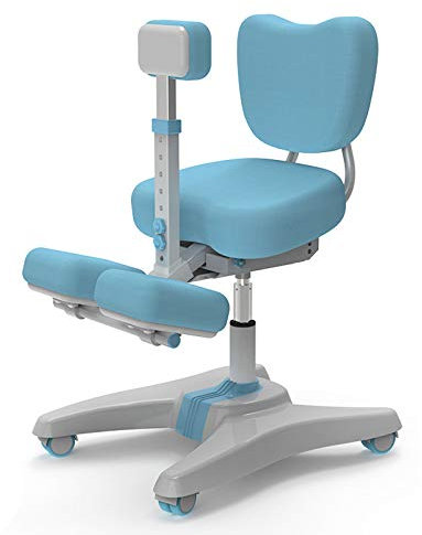 ALEjon Verstellbarer, ergonomischer Kniestuhl mit Rückenstütze für Kinder (1,1 m–1,8 m Höhe) – fördert die richtige Haltung und Komfort mit selbstsichernder Riemenscheibe