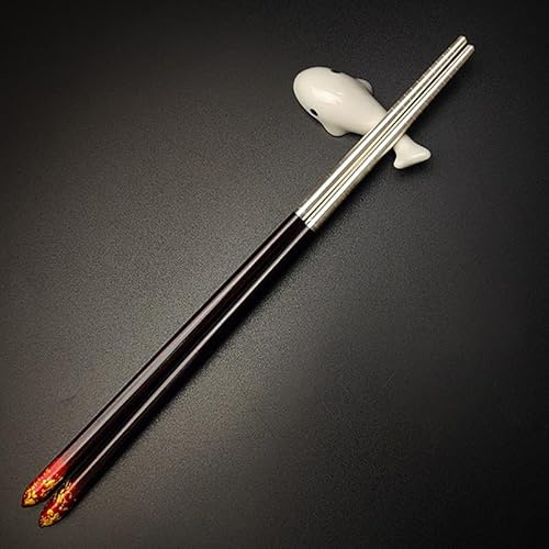 JITEM Palillos Reutilizables de Plata 999 para el hogar, Palillos de Plata de Ley 22G, Regalo de Salud, 1 par(Color:E)