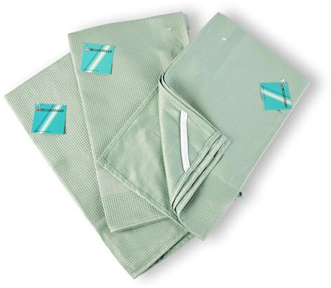 Grüne Reinigungstücher 3er Set, 67x41cm, 80% Polyester, 20% Polyamid, Lang anhaltend I Schnelltrocknend, Supersaugfähig für Laptop, Brillen und mehr