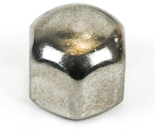 DAUMLINK® Écrou borgne, forme basse DIN 917, matériau : acier inoxydable V2A (25 pièces) pour l'aspect de vis et contre les blessures, la saleté et les dommages (M6)