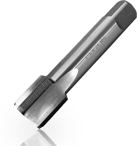 Lzcdelyxiao 1-3/20.3 cm-24 Gewindebohrer UNS Rechtshänder, gerades Flötengewindebohrer, Maschinengewindebohrer, Nenndurchmesser 3,5 cm Gewinde pro Zoll, 24 Flossengewinde, Toleranz, Klasse 2B,