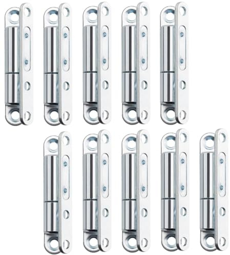 SOTECH 10 Stück Türbänder Aufschraubband 15 x 83 mm Scharnier Renovierband für Innentüren zum Aufschrauben (Stahl verzinkt)