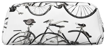 ASPOIJHN Vielseitiges Leder-Federmäppchen im Retro-Stil, stilvolle Aufbewahrungstasche für Schule, Büro, Schreibwaren, Kosmetiktasche, Münzen, Organizer, silber, Einheitsgröße, Krawattenetui