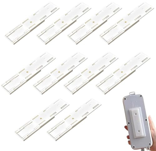 UYVPAER 10 Piezas Auto Adhesivo Fijador Power Strip, Fijador De Soporte De Regleta, Soporte Adhesivo Para Dados Sin Perforaciones Para Fijación De Enchufes