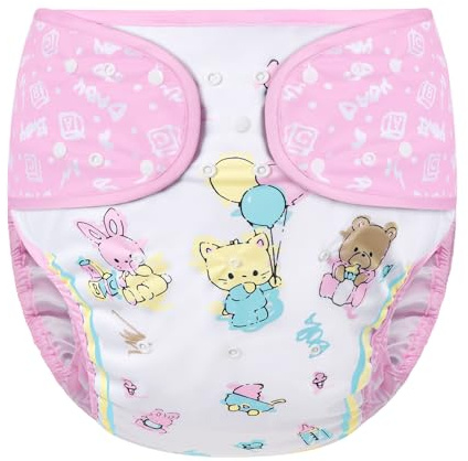 LittleForBig Washable Adjustable Reusable Waterproof Cloth Adult Diaper Wrap Cover One Size - Baby Cuties