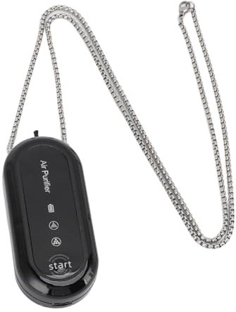 Wearable Negative Ion, Portable Rechargeable Negative Ion Generator Air Purifier Necklace for Purifying Around the Body Smoke, Peculiar Smell