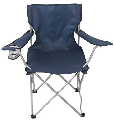 CNEIESD Sillas de camping al aire libre, plegables, portátiles, con portavasos, para playa, césped, deportes al aire libre, silla portátil (azul)