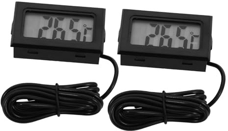 VALICLUD 2Stücke Thermometer Innenthermometer für Aquarium und Kühlschrank Präzise Temperaturmessung zu Installieren für Aquarienbesitzer und Temperaturbewusste Nutzer