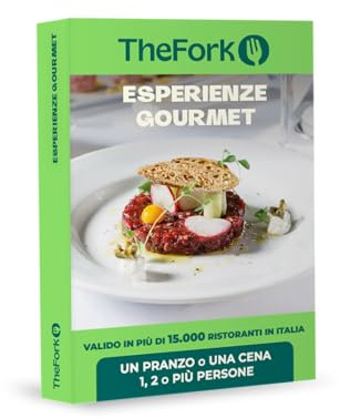 JungleGift TheFork - Cofanetto Regalo - Esperienze Gourmet - Un Pranzo o Una Cena 1, 2 o più Persone - Valido in 15.000 Ristoranti in Italia