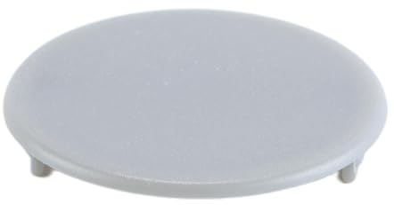 ACOLY 20 Pcs 35mm Plastic Round Flush Hole Covers for Furniture Cabinet Screw Hole Caps Grey Durable Decorative Snap Fit