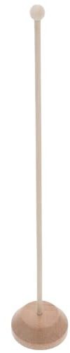 ULTECHNOVO Holz Flaggenmast Mit Sockel Für Innenbereich Tischdekoration Für Büro Und Klassenzimmer Kleiner Fahnenständer Für Mini Banner