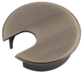 Carlisle Brass Heavy Pattern Cable Tidy Desk Grommet - Antique Brass