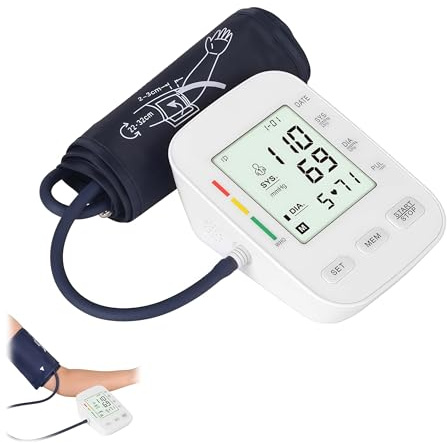 Oryzon Blood Pressure Monitor V1 Pro – Tensiómetro de Brazo Digital con Pantalla LCD Detección Arritmias Manguito Ajustable USB y Pilas para Control Diario
