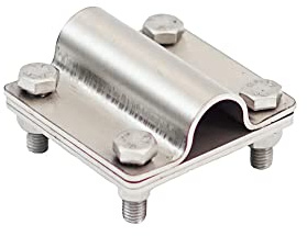 Tiefenerder Staberder Erdung Erder Ø 20 mm V4A Edelstahl Schlagspitze Klemme SDS (Verbindunksklemme)
