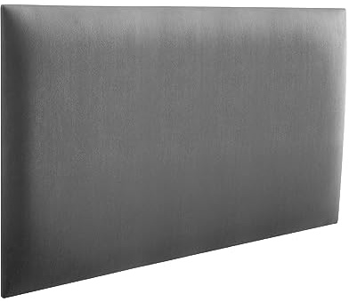 RAVIO Wandkissen & Wandpolster aus Samt – Gepolstertes Kopfteil Bett | Polsterpaneele Wand für Schlafzimmer, Kinderzimmer & Diele | Wandschutz Bett | Wanddekoration (Metal, 50x30 cm)