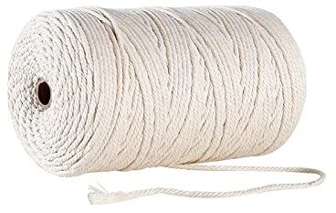 RH-HPC String Macrame Cord 3mm x 260m, 100% Baumwolle Seil Handwerk Schnur Schnur Für Wand Hängende Pflanze Kleiderbügel Stricken, Wohndekorationen für den Handwerk