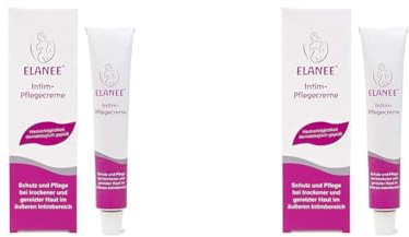 ELANEE Intim-Pflegecreme, Schutz und Pflege bei trockener, gereizter Haut – mit regenerierendem Panthenol und pflegenden Ölen, 20 ml (406-00) (Packung mit 2)