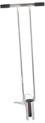 LOVIVER Plantador de bulbos de Mango Largo, muestreador de Suelo de Acero Inoxidable, Herramienta de jardinería, trasplantador Manual de plántulas para, Diámetro del Agujero