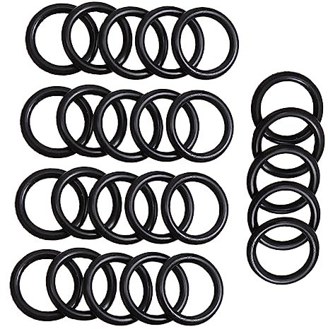 DOITOOL 50 Pcs Garden Hose Rubber Washer Seal Gasket Flat o Ring Joint Seal Washer for Water Faucet Plumbing Repair 18x2.5mm