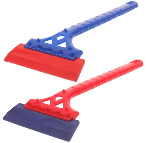 Alipis 2piezas Rascador De Hielo Mango para Coche Emergencia Acampar Quitanieves De