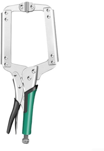 Honseadek Pinze di bloccaggio a C, grandi, 35,6 cm, resistenti pinze per saldatura in acciaio al carbonio per lavorazione del legno, elettrico e fissaggio con pressione regolabile (35,6 cm)