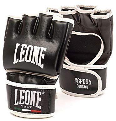 LEONE 1947, Kontakta MMA-handskar, Unisex vuxen, Svart, XL, GP095