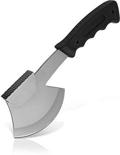 Storfisk fishing & more 2 in 1 - Ascia e martello con impugnatura in gomma, lunghezza: 27 cm, con custodia in nylon