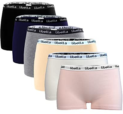 Libella® Shorty Femme Couches Lingerie Culotte pour Femmes Coton Lot de 4/6/12 3429