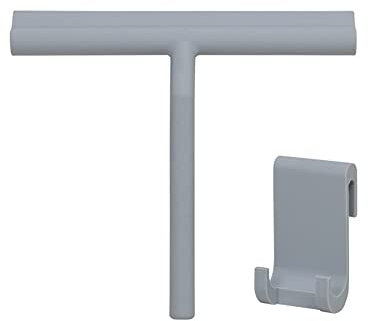 APKEY 22,9 cm Duschabzieher für Fenster, Glas, mit Silikonhaken für Dusche, Badezimmer, Spiegel, Glas