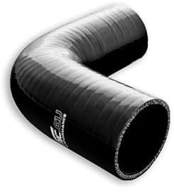 FMIC.EU PERFORMANCE Silikonbogen Silikon-Ellenbogen 90°Grad 60mm Turbolader Kühlerschlauch LLK Schlauch Silikonschlauch Schwarz