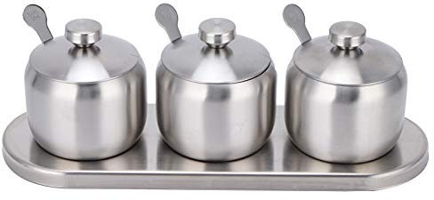 TOTITOM Salero de Cocina con Tapa, Salero o pimentero cocina o mesa de cristal con tapa para Condimento, Especias, Sal, Azúcar, Pimienta, Accesorio De Cocina
