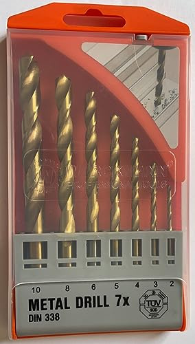 WERCKMANN® Holzbohrer Metallbohrer Set 8x Bohrer für Holz Metall aus Stahl