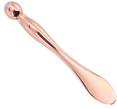 FRCOLOR 1 Pc Bille Rotative Yeux Masque Cuillère à Mélanger Boule Contour De l Oeil Masseur Facial En Métal Mini Dose De Beauté Stylo Masseur Cernes Outils De Nouilles Masque Facial