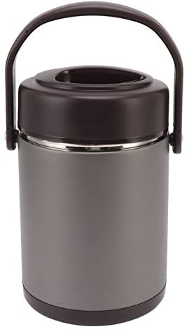 Topyond Contenedor De Alimentos con Aislamiento De 2L, Fiambrera Térmica Apilable A Prueba De Fugas De Múltiples Capas Almacenamiento De Sopa Al Vacío De Acero Inoxidable para Picnics De Viaje