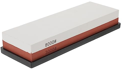DOITOOL Pierres à Aiguiser Double Face en Corindon Blanc 3000/8000, Affûteur de Couteaux Professionnel pour Couteaux et Ciseaux, Polissage Précis