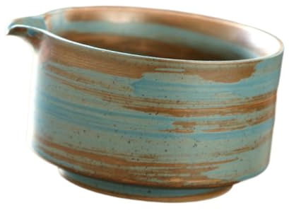 Yajuyi Tazón de Cerámica para Matcha, Tazón para Mezclar Matcha, Hecho a Mano, Tazón de Té de Tradicional para Té, Principiante, Azul, tal como se describe