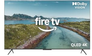 Amazon Ember 55 QLED Series with Fire TV (newest model), 4K Ultra HD smart TV, HDR10+, Dolby Vision, Dolby Audio, quad-core processor, find shows faster with Alexa+