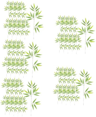 Cabilock 50pcs Leaf Decor Japanese Sushi Tray Sashimi Plate Food Dish Embellishment
