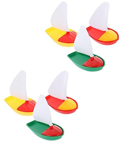 Warmhm 6 Stück Strandsegeln Lustiges Segelboot Segelboot Wasserspiel Strand Segelboot Spielzeugboote Schwimmspielzeug Kinderspielzeug Wasserspielboot Wasser Strandspielzeug Aus