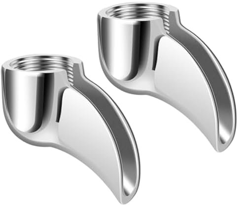 Yominerr 2 Pezzi Beccuccio Portafiltro Singolo, Beccuccio Portafiltro Macchina da caffè, Ugello Deviatore di Scarico, per Macchina per caffè Espresso da 58 mm B